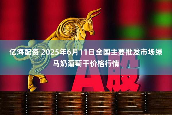亿海配资 2025年6月11日全国主要批发市场绿马奶葡萄干价格行情